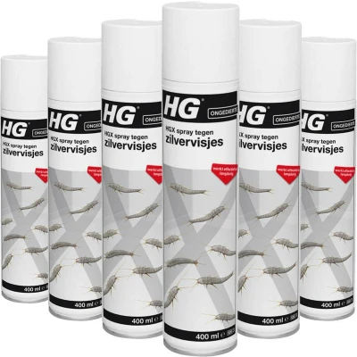 Afbeelding van 6x HG X Tegen Zilvervisjes 400 ml