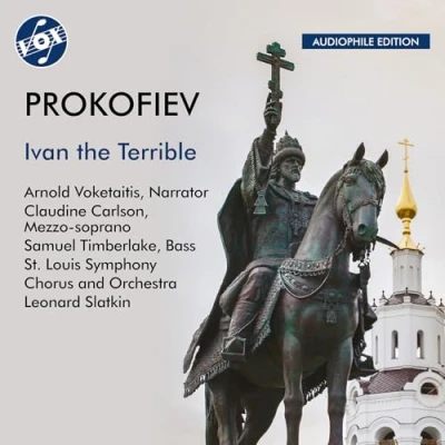 Afbeelding van Arnold Voketaitis, Claudine Carlson, Samuel Timberlake, St.Louis Symphony Orchestra, Leonard Slatkin Prokofiev: Ivan The Terrible (Oratorio Arr. Abram Stasevich) (CD)