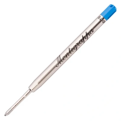 Afbeelding van Montegrappa Ballpoint navulling groot 1 eenheid doos blauw breed, 9,8 cm, IA00BBUB
