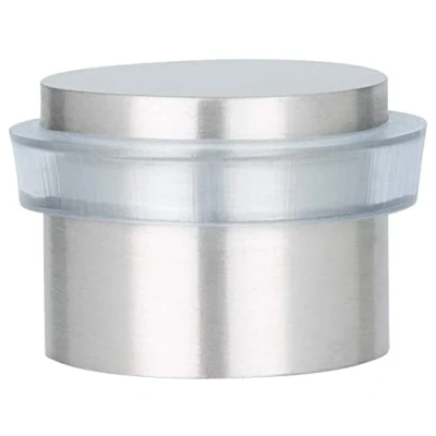 Afbeelding van EVI Herrajes I 163 T Deurstop, ADHESIVE, afwerking mat inox (RVS) transparant rubber