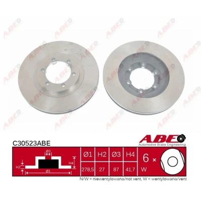 Afbeelding van ABE Remschijven C30523ABE