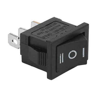 Afbeelding van 10 stks Walfront KCD1 AC 6A 250 V/10A 125 V Mini Rocker Switches 3Pin 3 ‑ Positie Vierkante Boot aan uit voor Huishoudelijke Apparaten