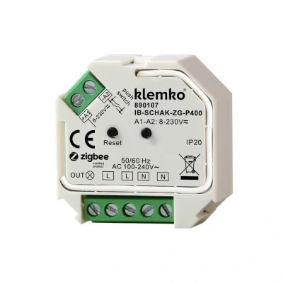 Afbeelding van Klemko inbouwschakelaar zigbee ook met pulsdrukker dimbaar 1 400w 890107