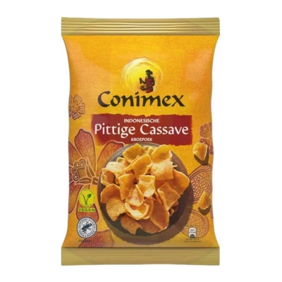 Afbeelding van Conimex Kroepoek Pittige cassave gemaakt van en tapiocabloem 12 x 75 g