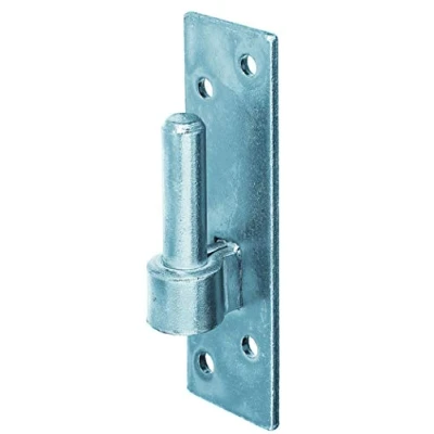 Afbeelding van Alberts 306809 Plaatduim op plaat Zuid Duitse vorm met DI of DII haak elektrolytisch blauw verzinkt doornmaat Ø14 mm 130 x 40