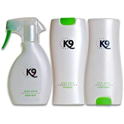 Afbeelding van K9 Competition Voordeelset 1 x 300 ml Aloë Vera hondenshampoo + Conditioner 250 Nano Mist