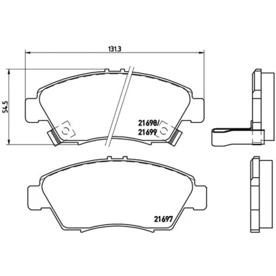 Afbeelding van Brembo Remblokset P 28 024