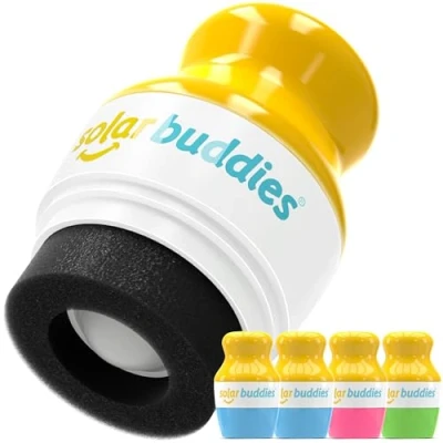 Afbeelding van quad BBPG Solar Buddies Refillable Roll On Sponge Applicator for Kids, Adults, Families, Travel Size Holds 100ml Friendly Sunscreen, Suncream and Lotions (BBPG)