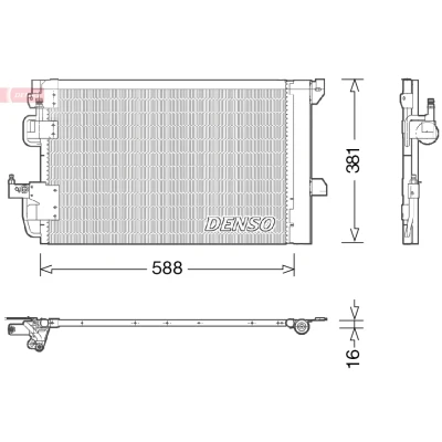 Afbeelding van Denso Airco condensor DCN20007