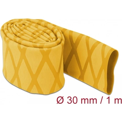 Afbeelding van Delock krimpkous x patroon antislip 1 m 30 mm geel