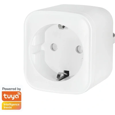 Afbeelding van LogiLink SH0101 Smart Home wifi stroomstekker met aanraakbeveiliging, bestuurbaar via app, IP20, Tuya compatibel, ondersteunt Amazon Alexa en Google