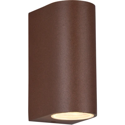 Afbeelding van TRIO ROYA Wandlamp Roestkleur excl. 2x GU10 4,9W Buitenverlichting IP44