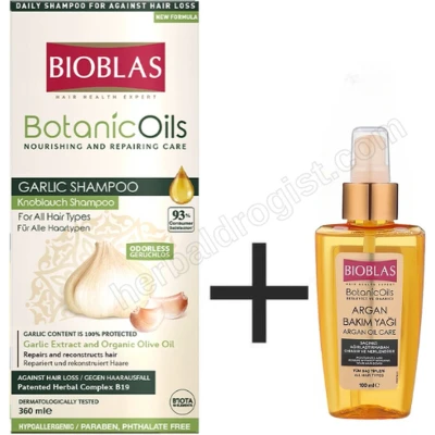 Afbeelding van Knoflook Shampoo Bioblas + Arganolie