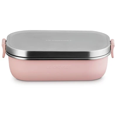 Afbeelding van Le Creuset On The Go Lunchbox Shell Pink 900 ml