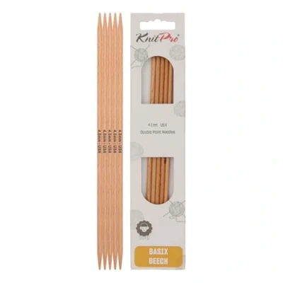 Afbeelding van KnitPro K35117 kousenbreinaalden, hout, bruin, 4 mm, 5