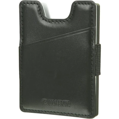 Afbeelding van Valenta Card Case Alu + Money Strap Black Zwart