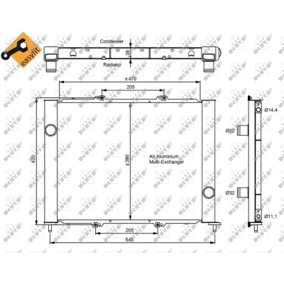 Afbeelding van Condensor, airconditioning NRF 35887