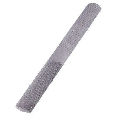 Afbeelding van Akozon Stalen platte rasp bestand 4 in 1 8 inch/200 mm staal halfrond timmerwerk houtbewerking hout handgereedschap halfronde carving raspen grof gereedschap