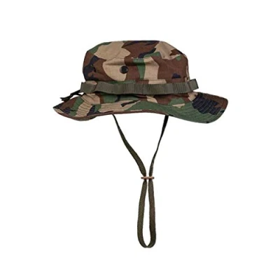 Afbeelding van Teesar US GI Boonie Hoed One Size woodland camouflage