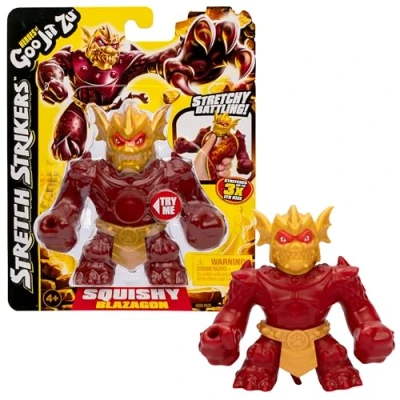 Afbeelding van BANDAI Heroes of Goo Jit Zu CO42780 Actiefiguur, Ontdek de Stretch Strikers Figuur, Blazagon en Rekken, meerkleurig,