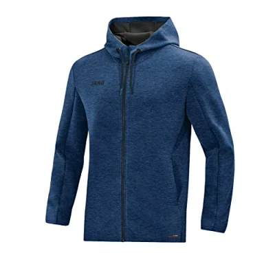 Afbeelding van Jas met kap Premium Basics Marine gemeleerd / XL