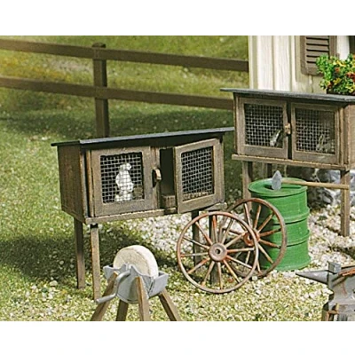 Afbeelding van Pola 333209 1 konijnenhok, accessoire voor de modelspoorweg, modelbouw