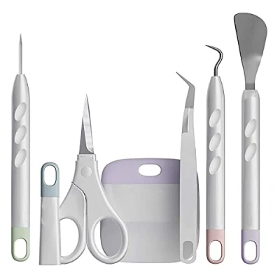 Afbeelding van Plotter tools, 6 delige set doe het zelf knutseltools, verwijdergereedschap voor zelfklevend vinyl, silhouetten, vast silicone, cameo&#039;s, belettering, stuks