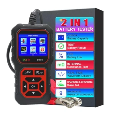 Afbeelding van Professionele Auto Batterij Tester 12V 24V, Met 3.2&quot; Hoge Definitie Kleur Scherm 100 3000 CCA Load Tool Truck Motorfiets SUV Boot Nauwkeurige Digitale Analyzer