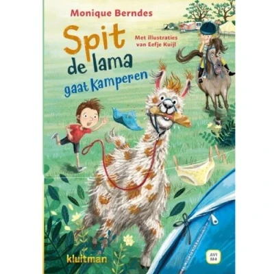 Afbeelding van Uitgeverij kluitman spit de lama gaat kamperen avi m4