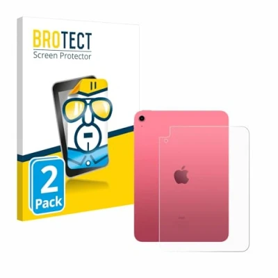 Afbeelding van BROTECT Screenprotector voor Apple iPad 10.9&quot; 2022 (Achterkant, 10. Gen.) Folie Beschermfolie transparant (2 Stuks)