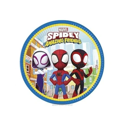 Afbeelding van Globos Papieren Bordjes FSC Spidey, 8st.