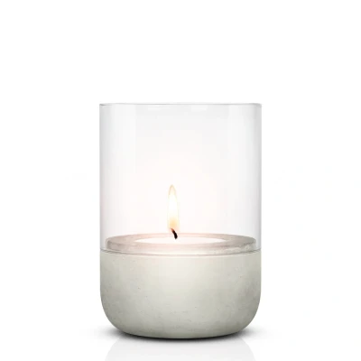 Afbeelding van Blomus Windlicht Calma Small Licht Grijs 10x10x14cm