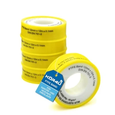 Afbeelding van kör4u 5x Teflon tape DVGW voor gas en water PTFE afdichtband schroefdraad