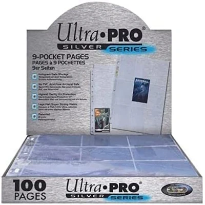 Afbeelding van Ultra Pro 074427814427 Silver Series Pages 9 Pocket, Verzamelkaartaccessoires, Zilver