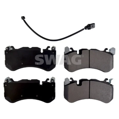 Afbeelding van SWAG 33 10 5218 Remblokkenset Vooras Incl. slijtage waarschuwingscontact AUDI: A6 C7 Avant, A7 Sportback