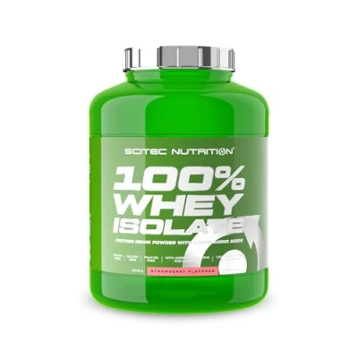 Afbeelding van Scitec Nutrition 100% Whey Isolate Pure Protein Power met BCAA&#039;s Glutamine &amp; Arginine Suiker Glutenvrije Formule, 1816 g, Aardbei