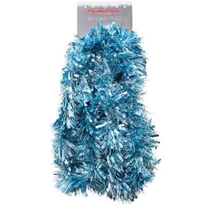 Afbeelding van Christmas Concepts® Chinsky/Fine Tinsel, 4 m, kerstdecoratie, verschillende kleuren (ijsblauw)