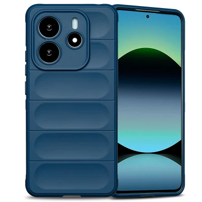Afbeelding van imoshion Hoesje Geschikt voor Xiaomi Redmi Note 14 5G EasyGrip Backcover Donkerblauw