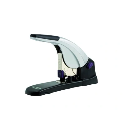 Afbeelding van Rexel Mercury Heavy Duty nietmachine, 120 vel capaciteit, inclusief nietjes, metalen behuizing, zilver/zwart, 2100922