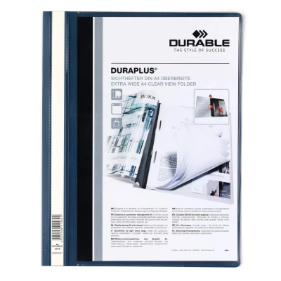 Afbeelding van Snelhechtmap Durable Duraplus A4 blauw