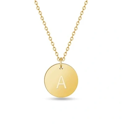 Afbeelding van Letters Ketting Goud I Gouden Dames met 18 Karaat Plating voor Vrouwen Hanger in (A)