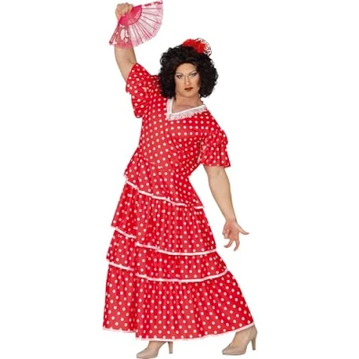 Afbeelding van Fiestas Guirca Verkleedjurk Flamenco Heren Polyester Rood Mt 48 50