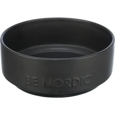 Afbeelding van Trixie Be Nordic Voerbak Hond Keramiek / Rubber Zwart 1,2 LITER 18 CM