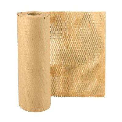 Afbeelding van QWORK® 30cm x 50m Honingraat Inpakpapier, Alternatief voor Bubble het inpakken van geschenken en breekbare items
