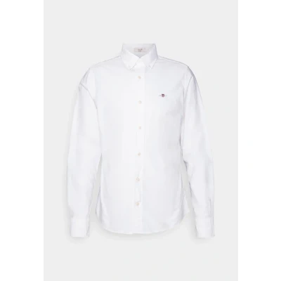 Afbeelding van GANT SLIM Oxford Shirt Overhemd, Heren, Maat: Large, White