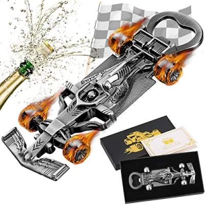 Afbeelding van LKKCHER raceauto flesopener, geschenken voor mannen, unieke vaders verjaardag kerstcadeaus vader hem mannen echtgenoot opa vriend racen fans