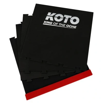 Afbeelding van KOTO Puzzel Dartmat 237 x 60 cm, Rode Oche + Zwarte Dart Mat, Schuim Beginners &amp; Professionals
