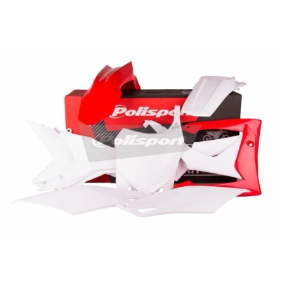 Afbeelding van Polisport Plastickit Honda CRF250R 2014 2017 CRF450R 2013 2016 Origineel Rood / Wit