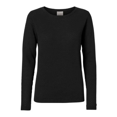 Afbeelding van Vero Moda Vmcare Structure LS Oneck GA NOOS Trui, Dames, Maat: XXL, Black