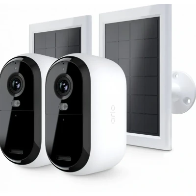 Afbeelding van ARLO BUNDLE ESSENTIAL2 2K OUTDOOR CAMERA 2 PACK + SOLAR PANEL VMK3250 100EUS IP Bewakingscameraset Met cameras 2688 x 1520 Pixel
